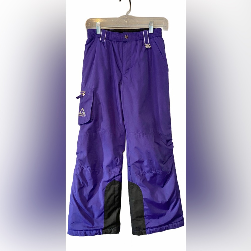 Gerry Youth Purple Snowboard Ski Snow Pants Waterproof Insulated Medium 10 12